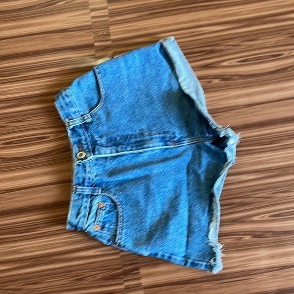 STEEL Jean Cut Off Shorts Size 7 - Picture 3 of 9